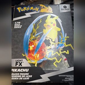 Pokemon Pikachu Deluxe Figure 13" Light-Up Jazwares 1/10 Scale Electronic NEW